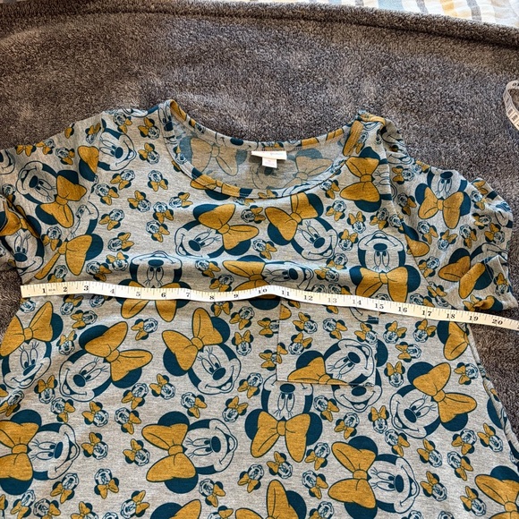 LuLaRoe Disney Minnie Mouse Floral Midi Dress | Blue & Yellow | Size S - Picture 5 of 5